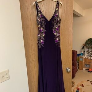 Riva Purple prom dress